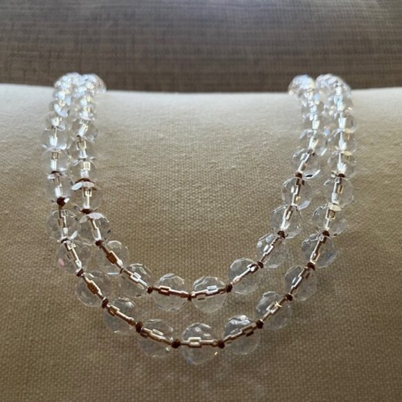 Simply Soles Jewelry - Crystal Bead Graduated Necklace – new with tag